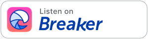 Badge des Podcast-Anbieters Breaker mit integriertem Link zum Podcast.